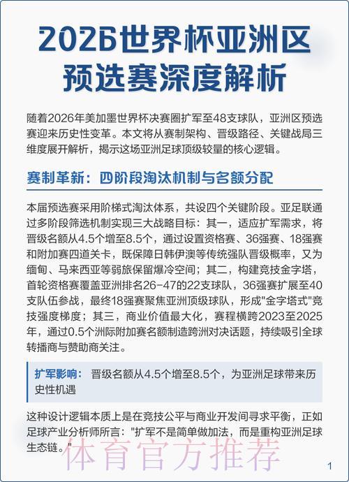世界杯预选赛最新赛况深度解析